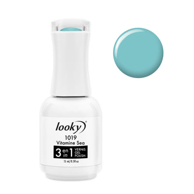 Looky Vernis Gel 3 en 1 #1019 Vitamine Sea (Collection Escapade)