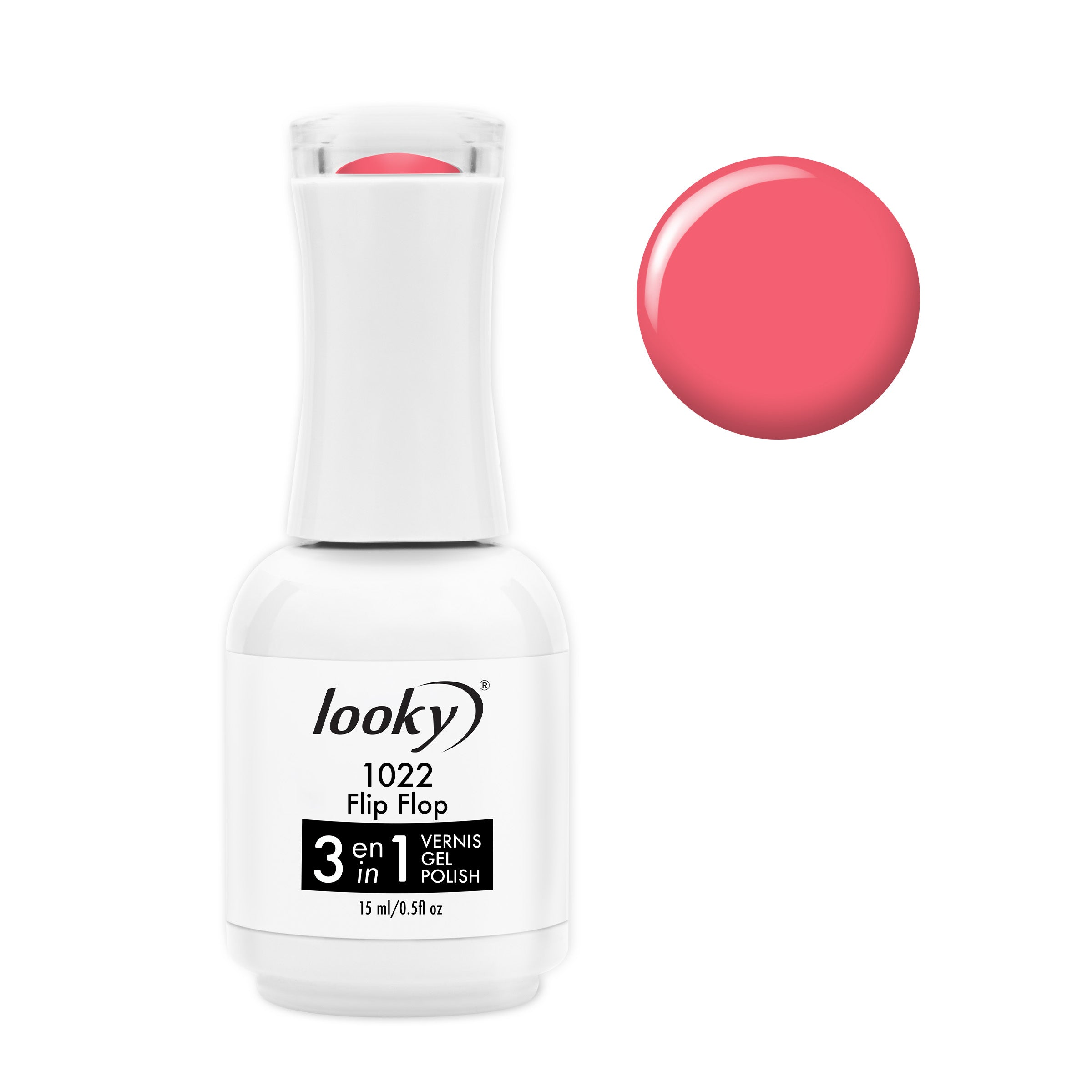 Looky Vernis Gel 3 en 1 #1022 Flip Flop (Collection Escapade)