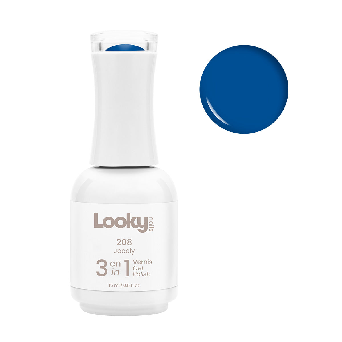 Looky Vernis Gel 3 en 1 #208 Jocely (EXCLUSIVITÉ WEB)