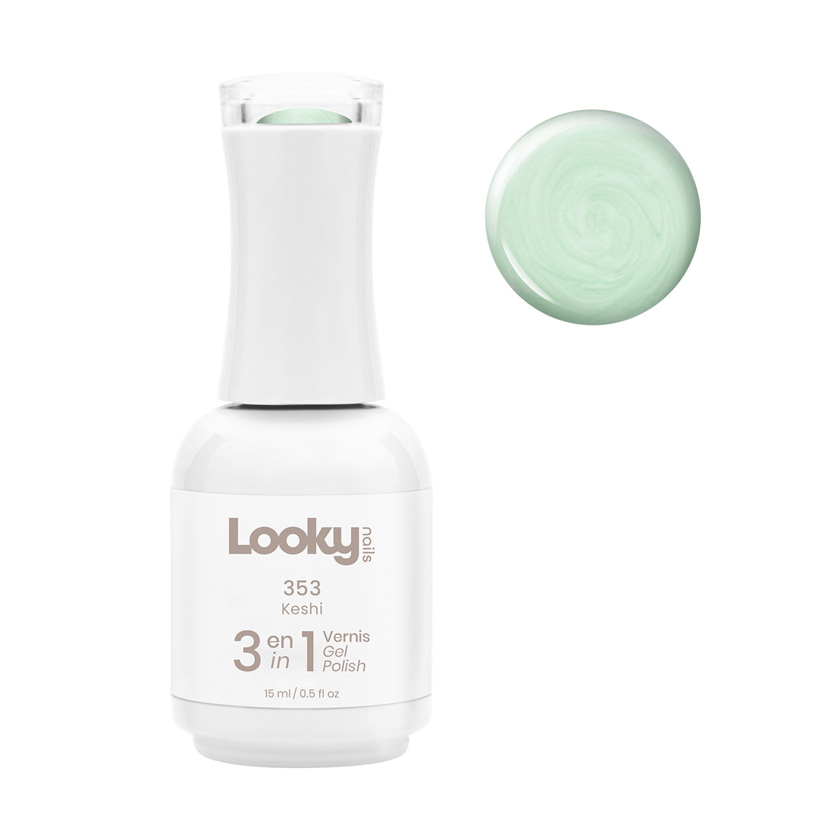 Looky 3 in 1 Gel Polish #353 Keshi (Mother of Pearl Collection) (WEB EXCLUSIVE)