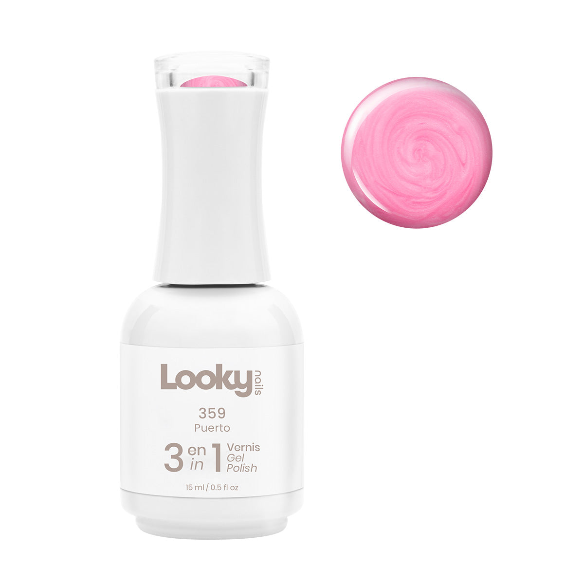 Looky Vernis Gel 3 en 1 #359 Puerto