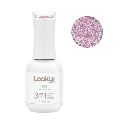 Looky 3 in 1 Gel Polish #388 Guylaine (Sparkle Collection) (WEB EXCLUSIVE)