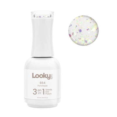 Looky 3 in 1 Gel Polish #654 Pénélope (Crazy Love) (WEB EXCLUSIVE)
