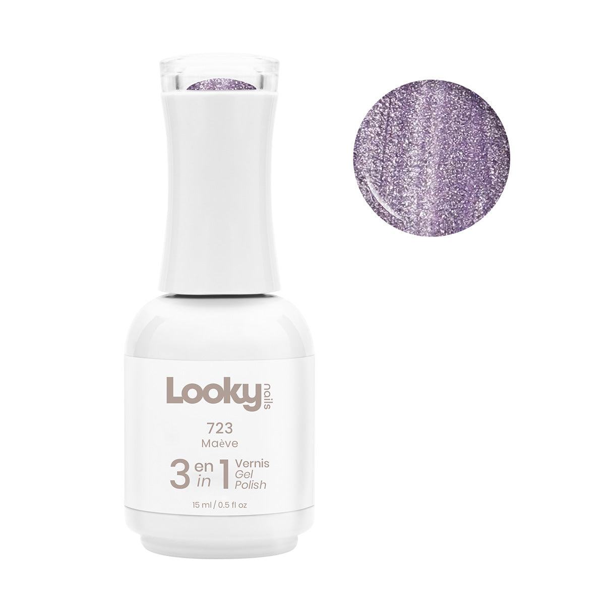 3 in 1 Gel Nail Polish #723 Maève (Disco Fluo Collection) (WEB EXCLUSIVE)