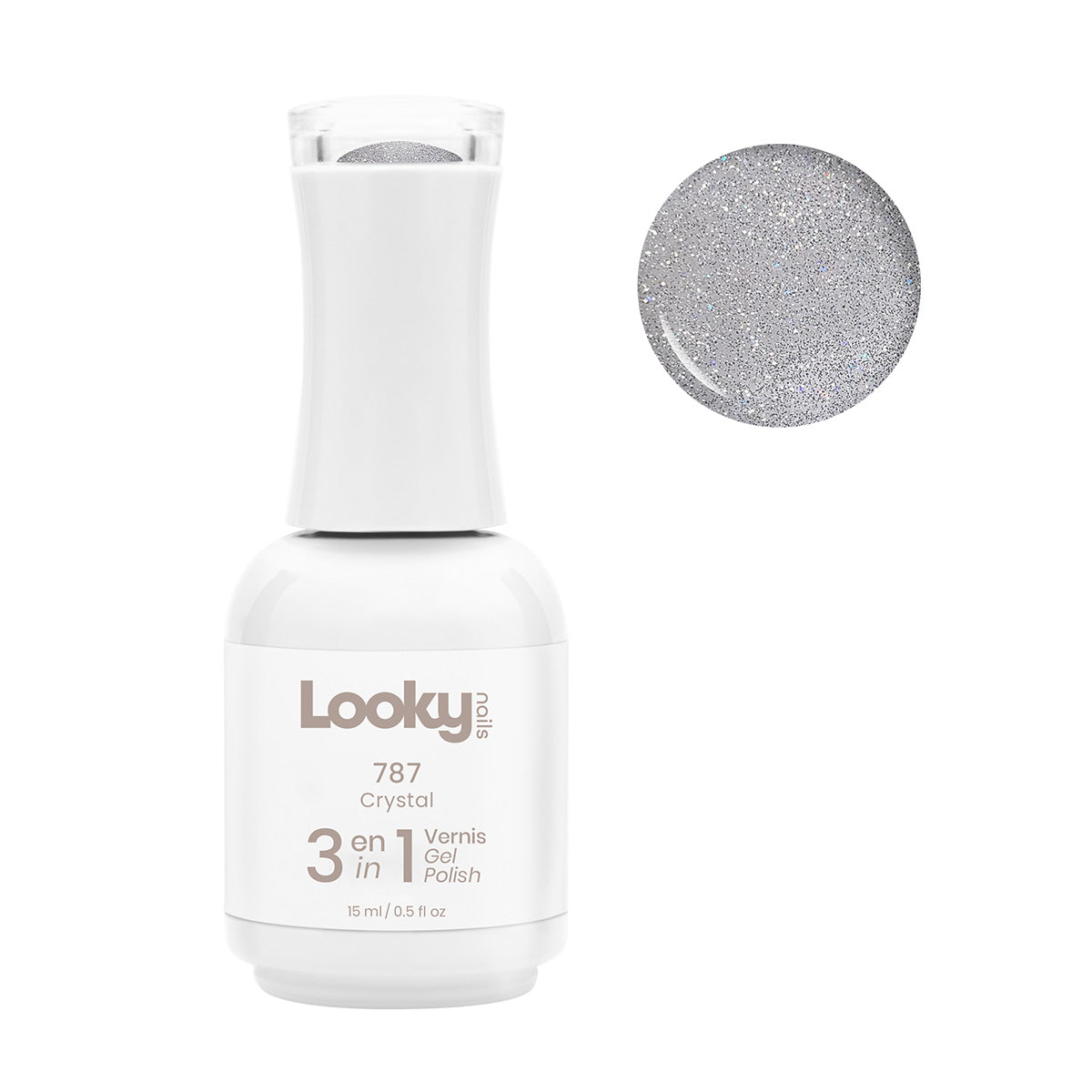 Looky 3 in 1 Gel Polish #787 Crystall (Champagne Collection) (WEB EXCLUSIVE)