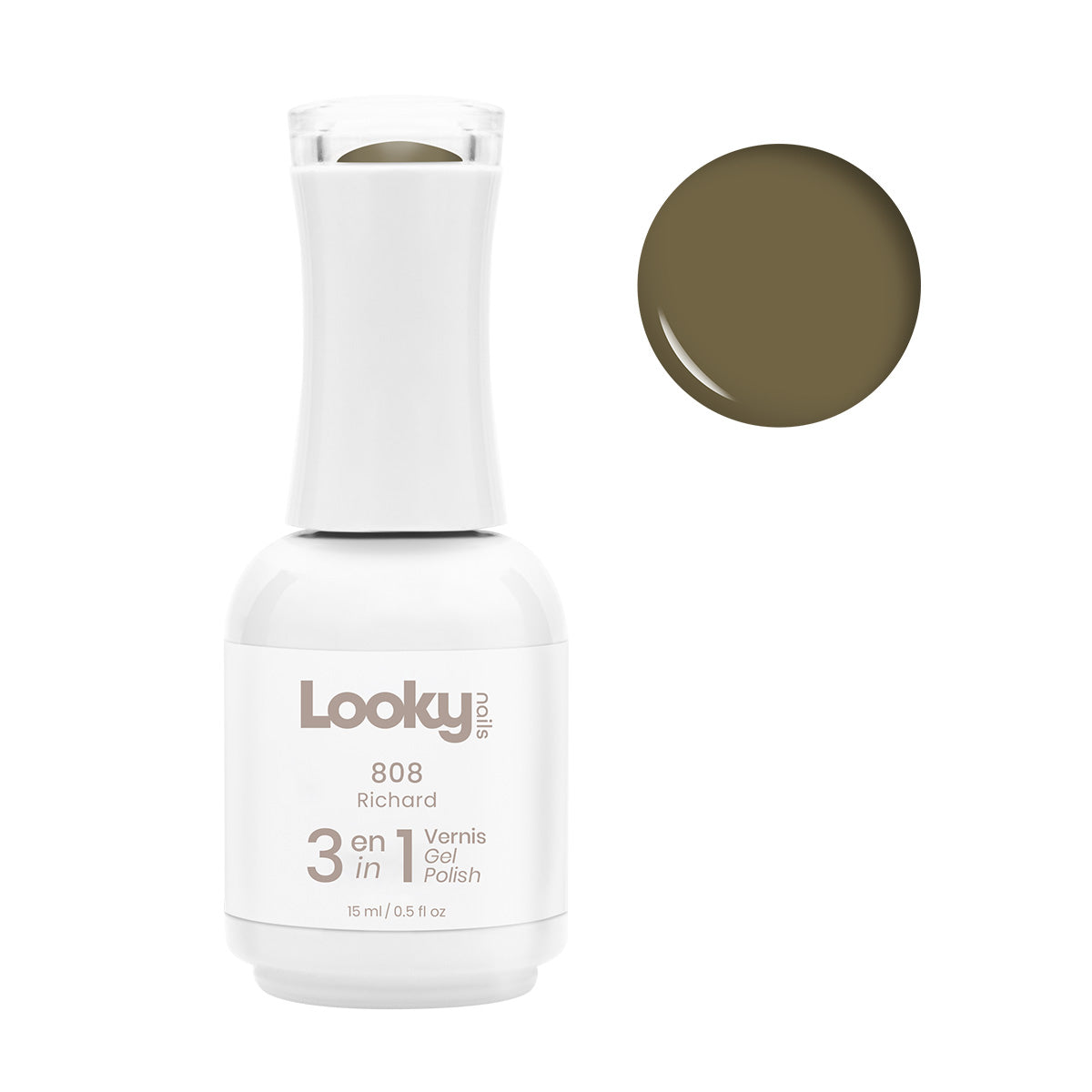Looky Vernis Gel 3 en 1 #808 Richard