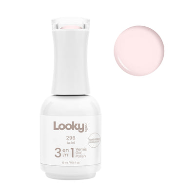 Looky Vernis Gel 3 en 1 #296 Adel (Translucide)