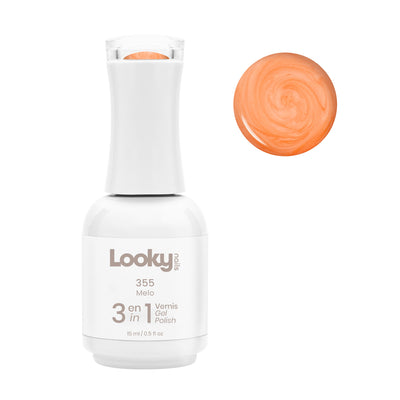 Looky Vernis Gel 3 en 1 #355 Melo (Collection Nacre de Perle)