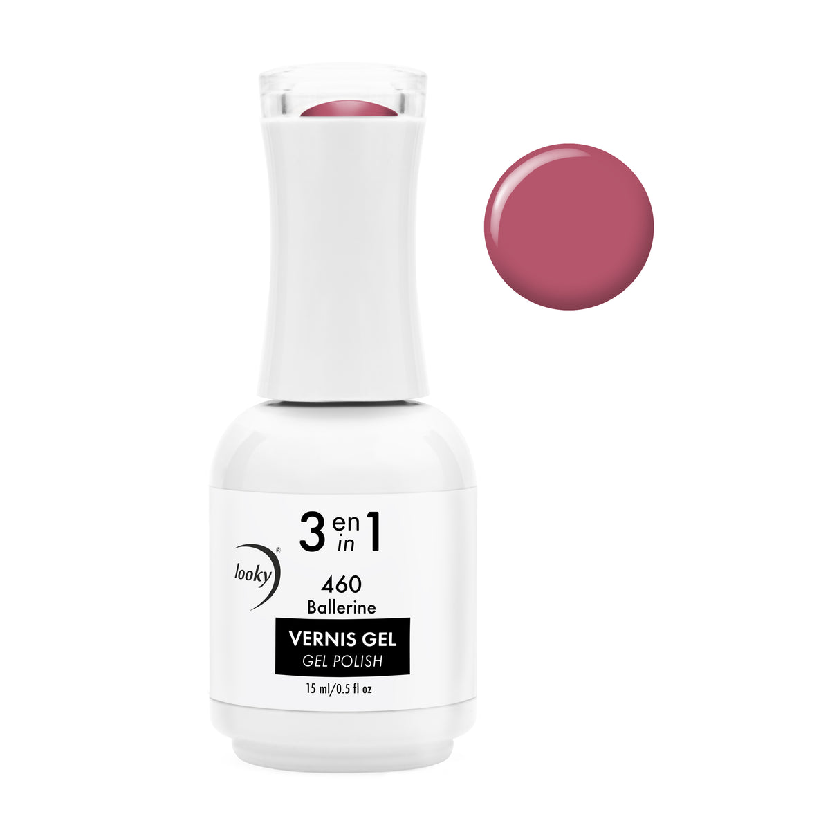 Looky Vernis Gel 3 en 1 #460 Ballerine (Collection Sarah Couture) (EXCLUSIVITÉ WEB)