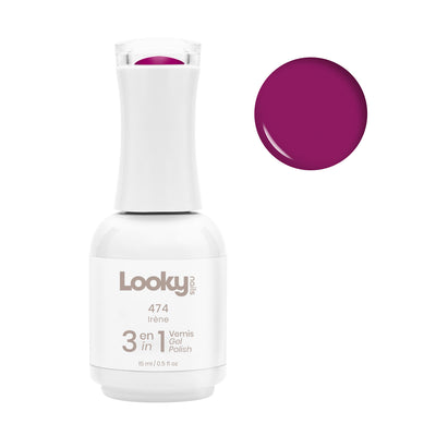 Looky Vernis Gel 3 en 1 #474 Irène (Collection Hiver)
