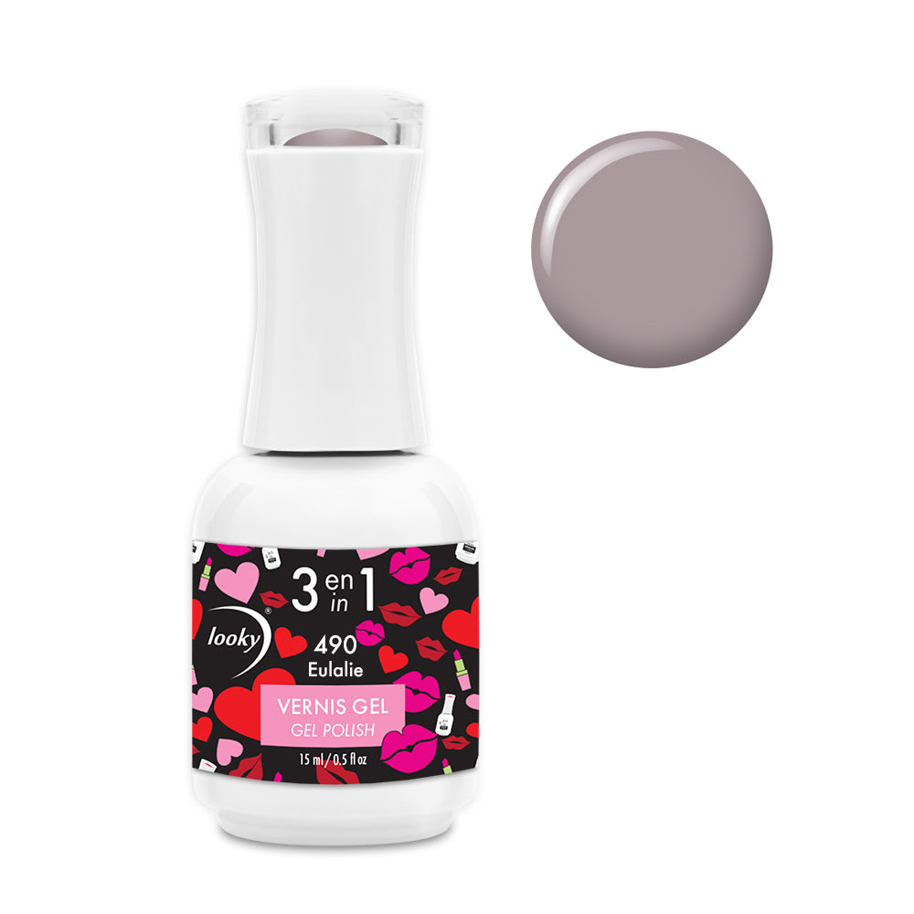 Looky Vernis Gel 3 en 1 #490 Eulalie