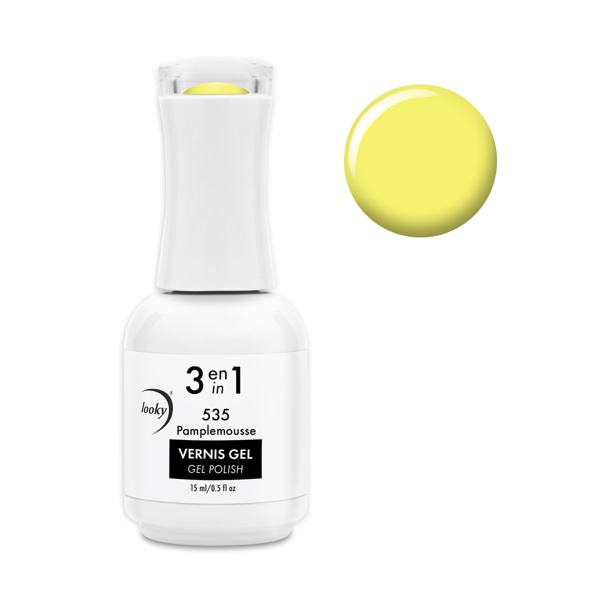 Looky Vernis Gel 3 en 1 #535 Pamplemousse