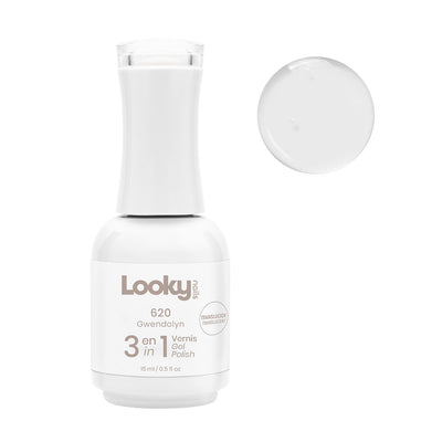 Looky Vernis Gel 3 en 1 #620 Gwendolyn (Translucide)