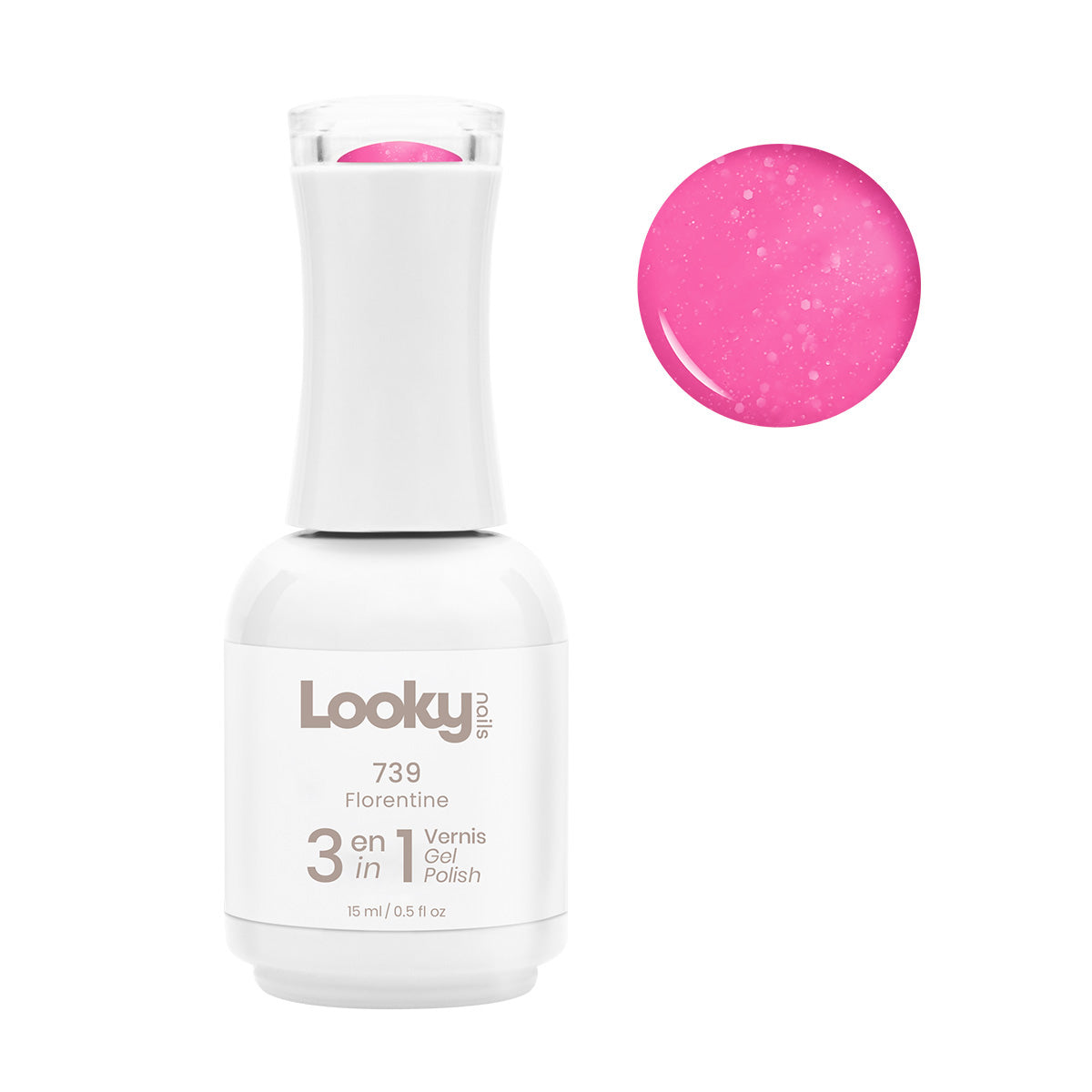 Looky Vernis Gel 3 en 1 #739 Florentine