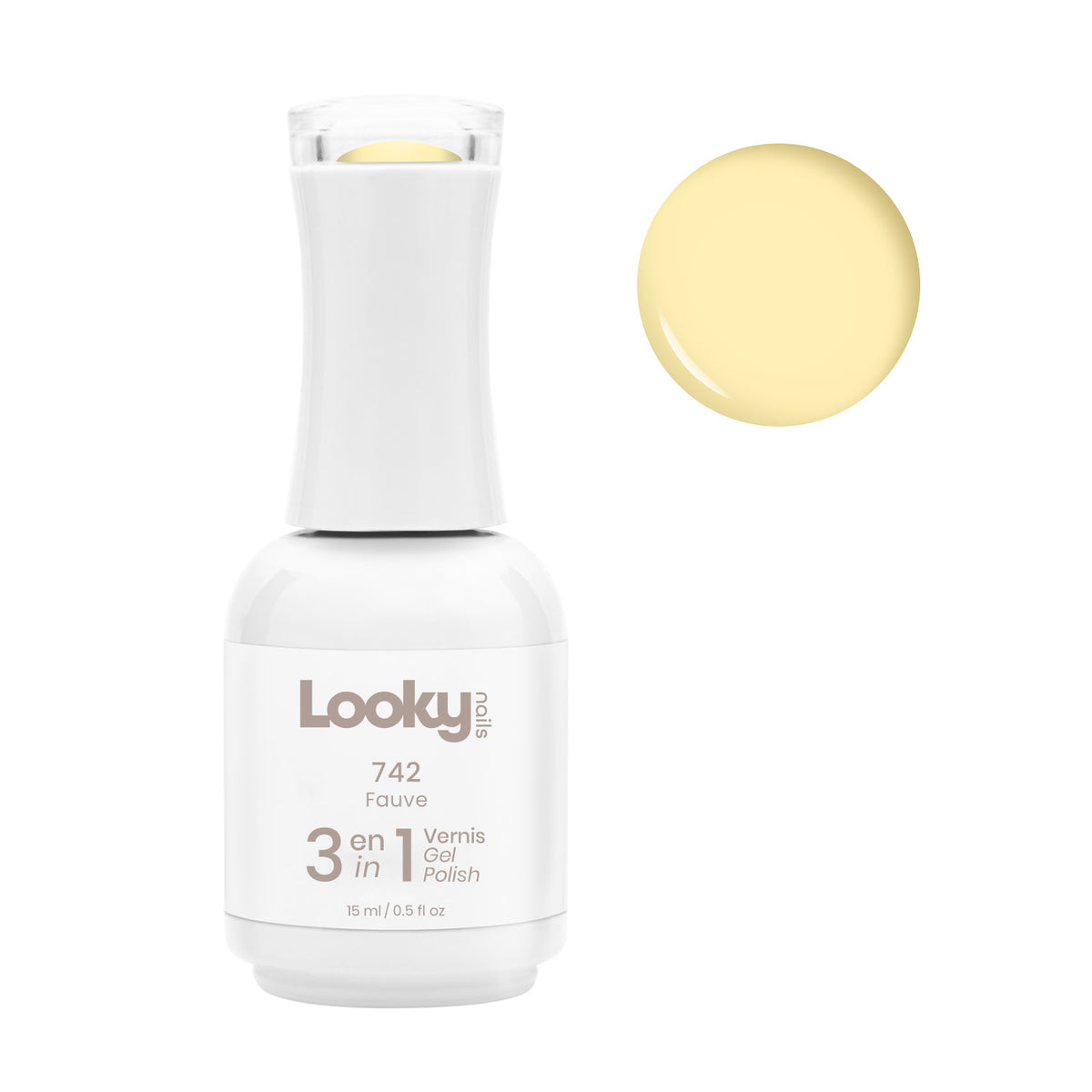 Looky Vernis Gel 3 en 1 #742 Fauve