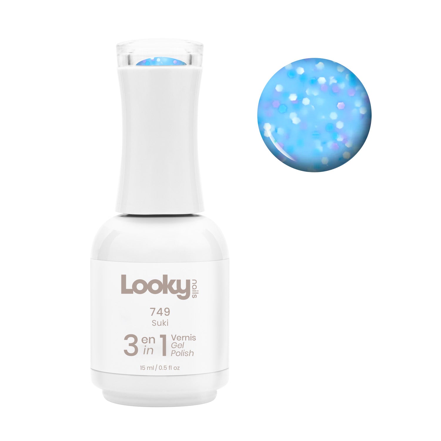 Looky Vernis Gel 3 en 1 #749 Suki (Collection Cotton Candy)