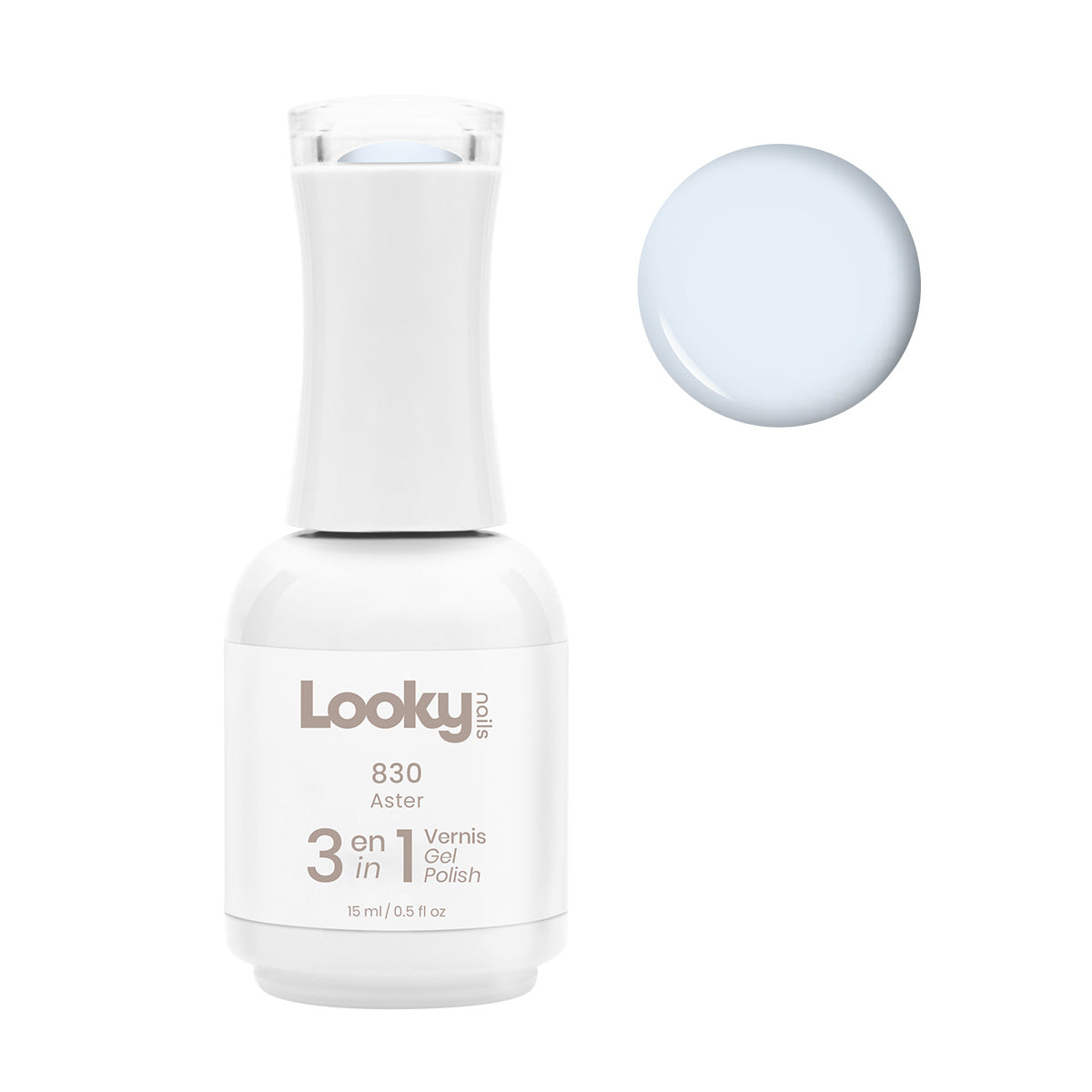 Looky Vernis Gel 3 en 1 #830 Aster