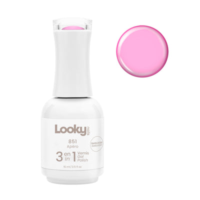Looky Vernis Gel 3 en 1 #851 Apéro (Translucide)