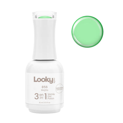 Looky Vernis Gel 3 en 1 #856 Mojito (Translucide)