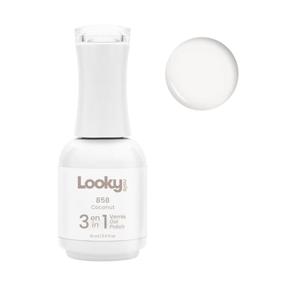 Looky Vernis Gel 3 en 1 #858 Coconut
