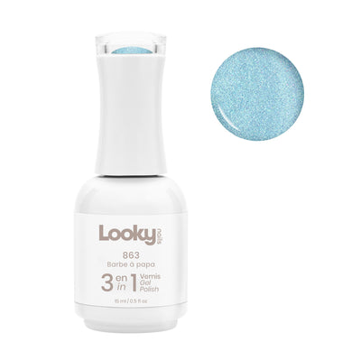 Looky Vernis Gel 3 en 1 #863 Barbe à Papa