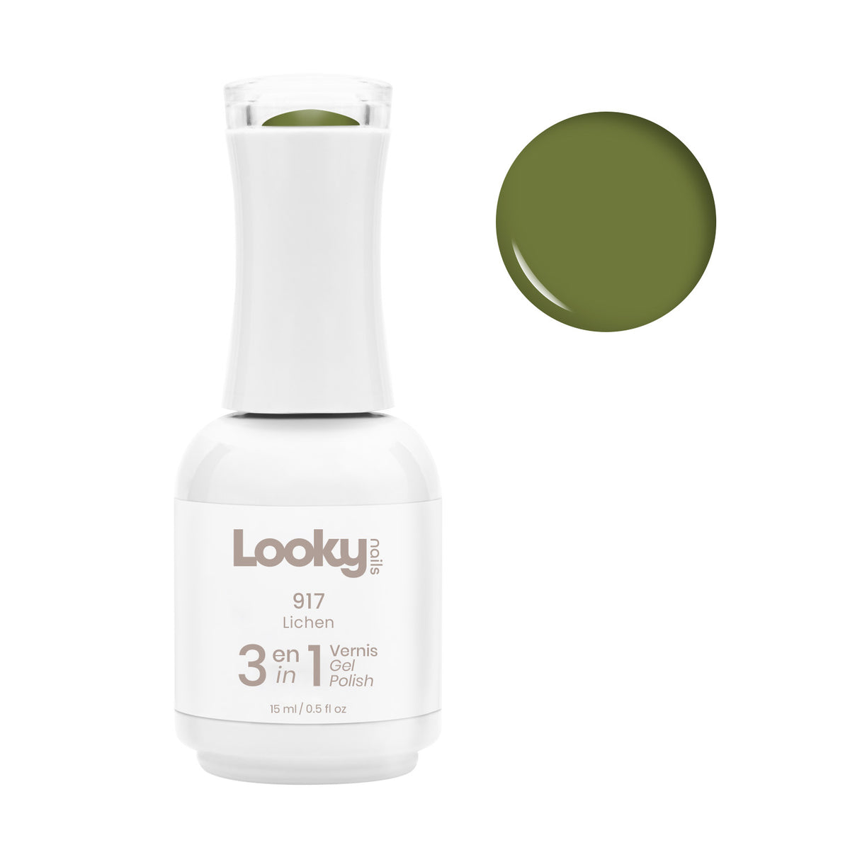 Looky 3 in 1 Gel Polish #917 Lichen (Enchanted Forest Collection)