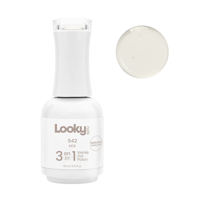 Looky Vernis Gel 3 en 1 #942 Milk