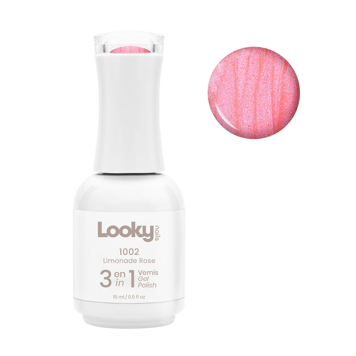Looky 3 in 1 Gel Polish #1002 Pink Lemonade (Funfair Collection)