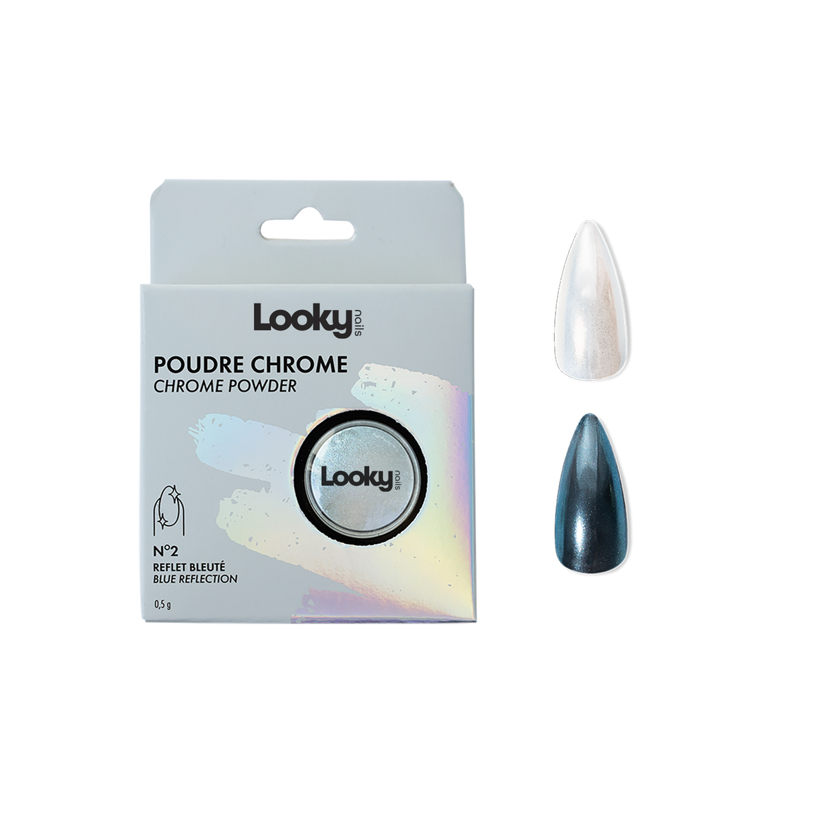 Looky Poudre Chrome #2 Reflet Bleuté
