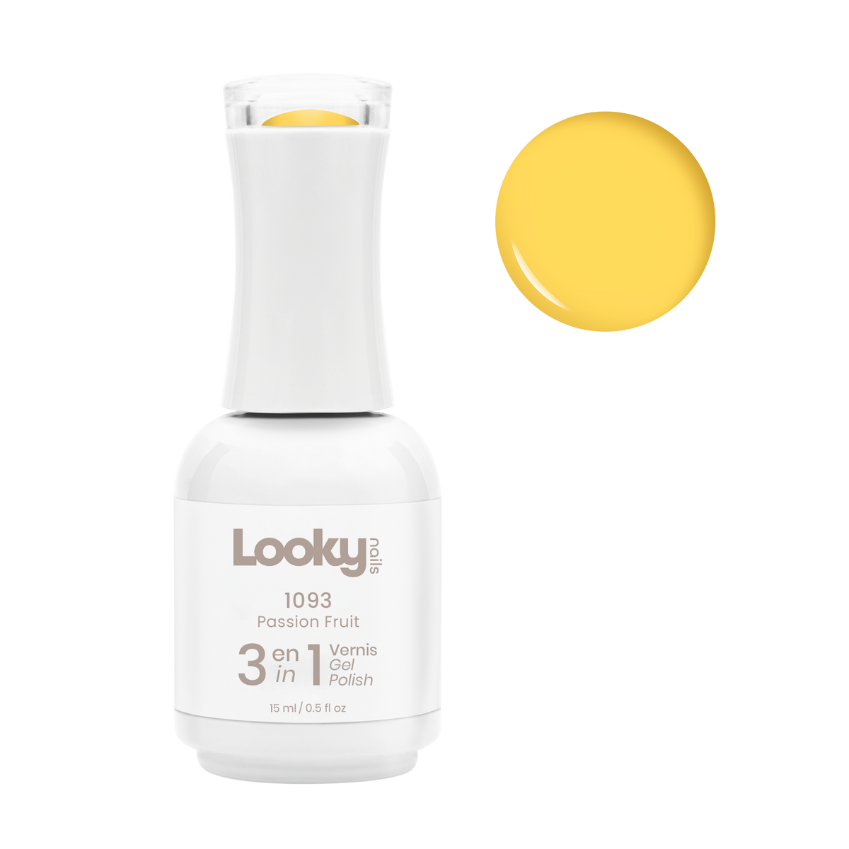Looky Vernis Gel 3 en 1 #1093 Passion fruit