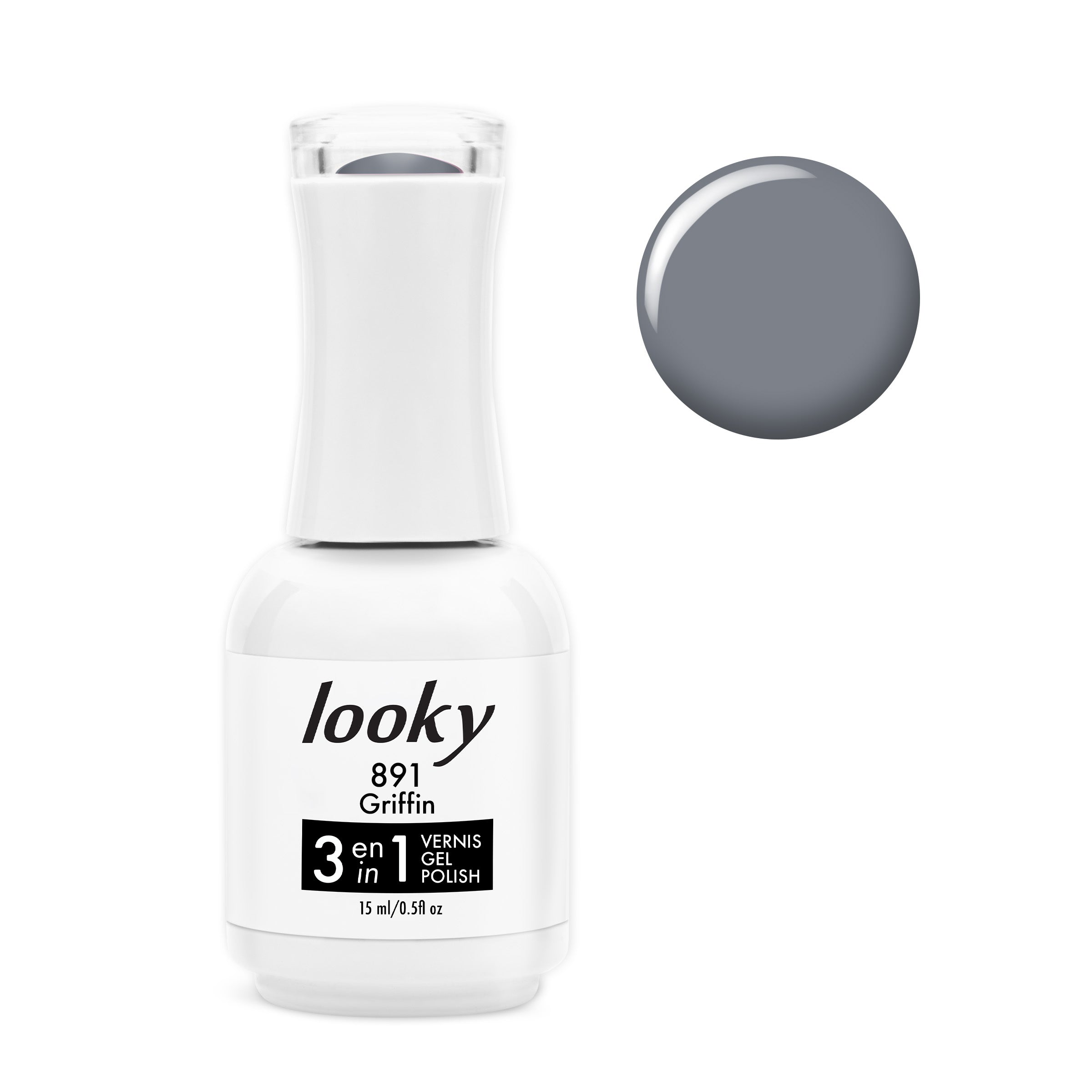 Looky Vernis Gel 3 en 1 #891 Griffin (Collection X MRKNTN)