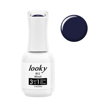 Looky Vernis Gel 3 en 1 #911 Minuit (Collection Forêt Enchantée)