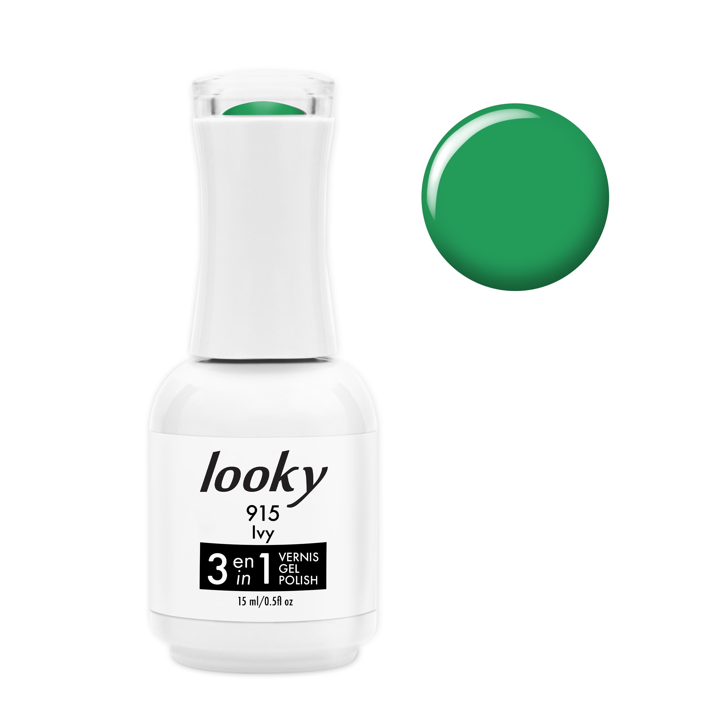 Looky Vernis Gel 3 en 1 #915 Ivy (Collection Forêt Enchantée)