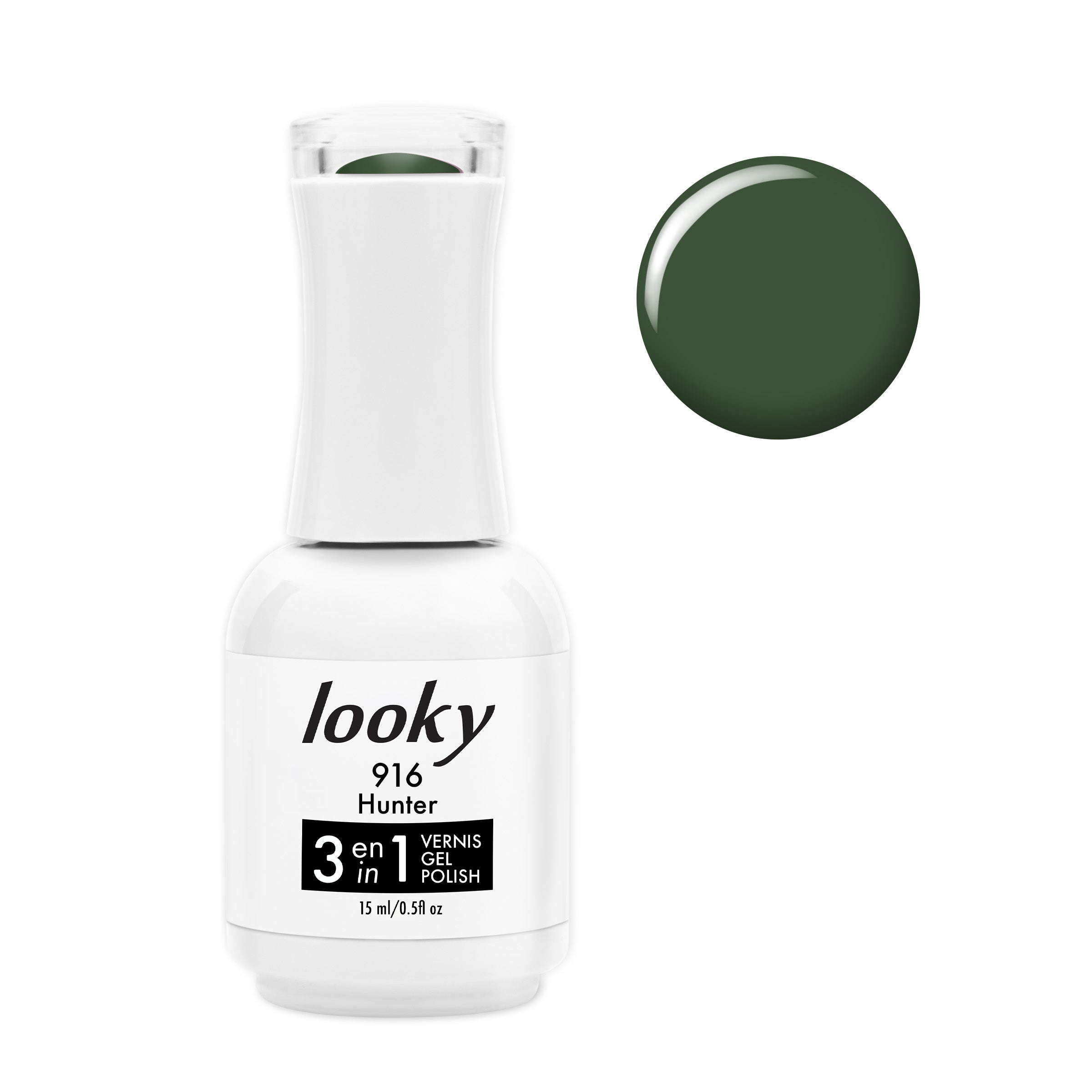 Looky Vernis Gel 3 en 1 #916 Hunter (Collection Forêt Enchantée)