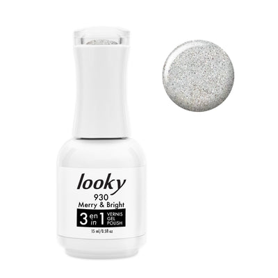 Looky Vernis Gel 3 en 1 #930 Merry & Bright (Collection 12 Jours de Noël) (EXCLUSIVITÉ WEB)