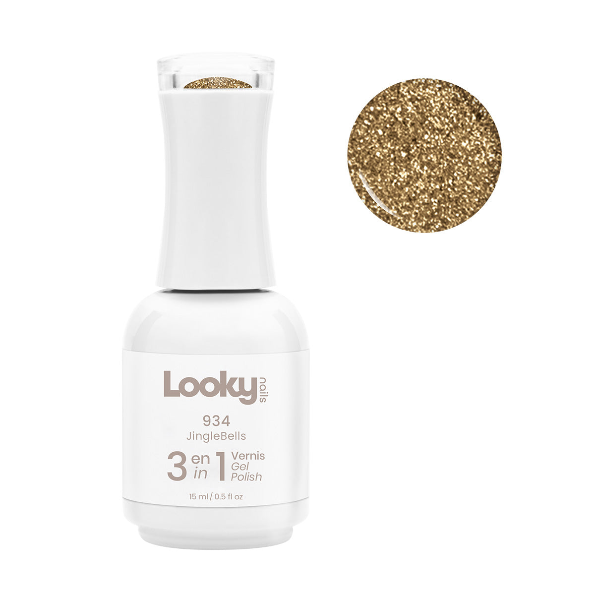 Looky 3 in 1 Gel Polish #934 Jingle Bells (The 12 Days Of Christmas Collection) (WEB EXCLUSIVE)