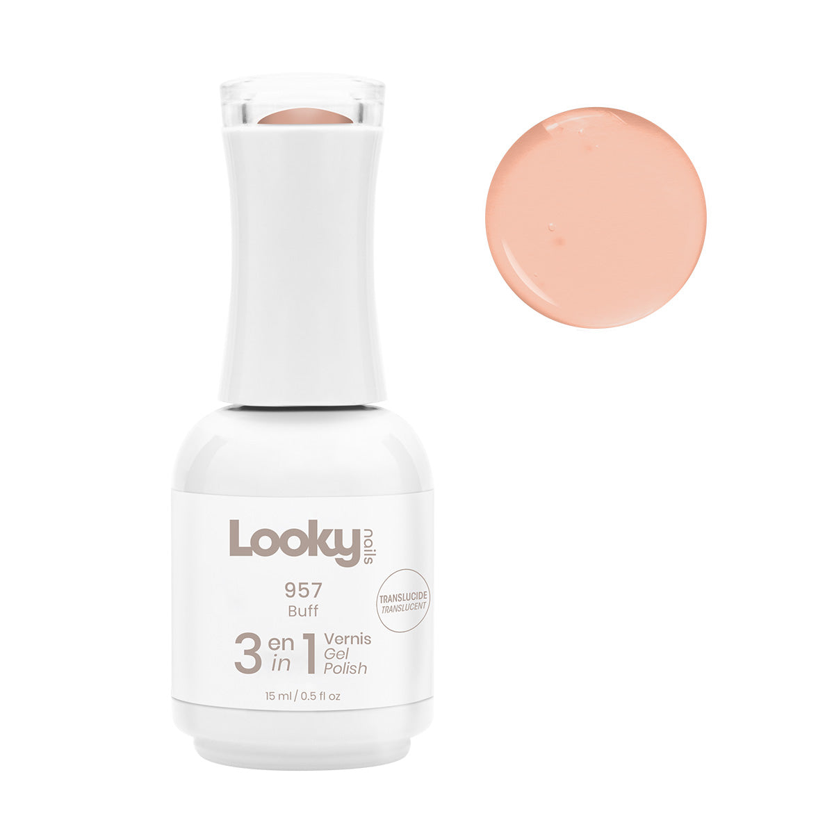 Looky Vernis Gel 3 en 1 #957 Buff
