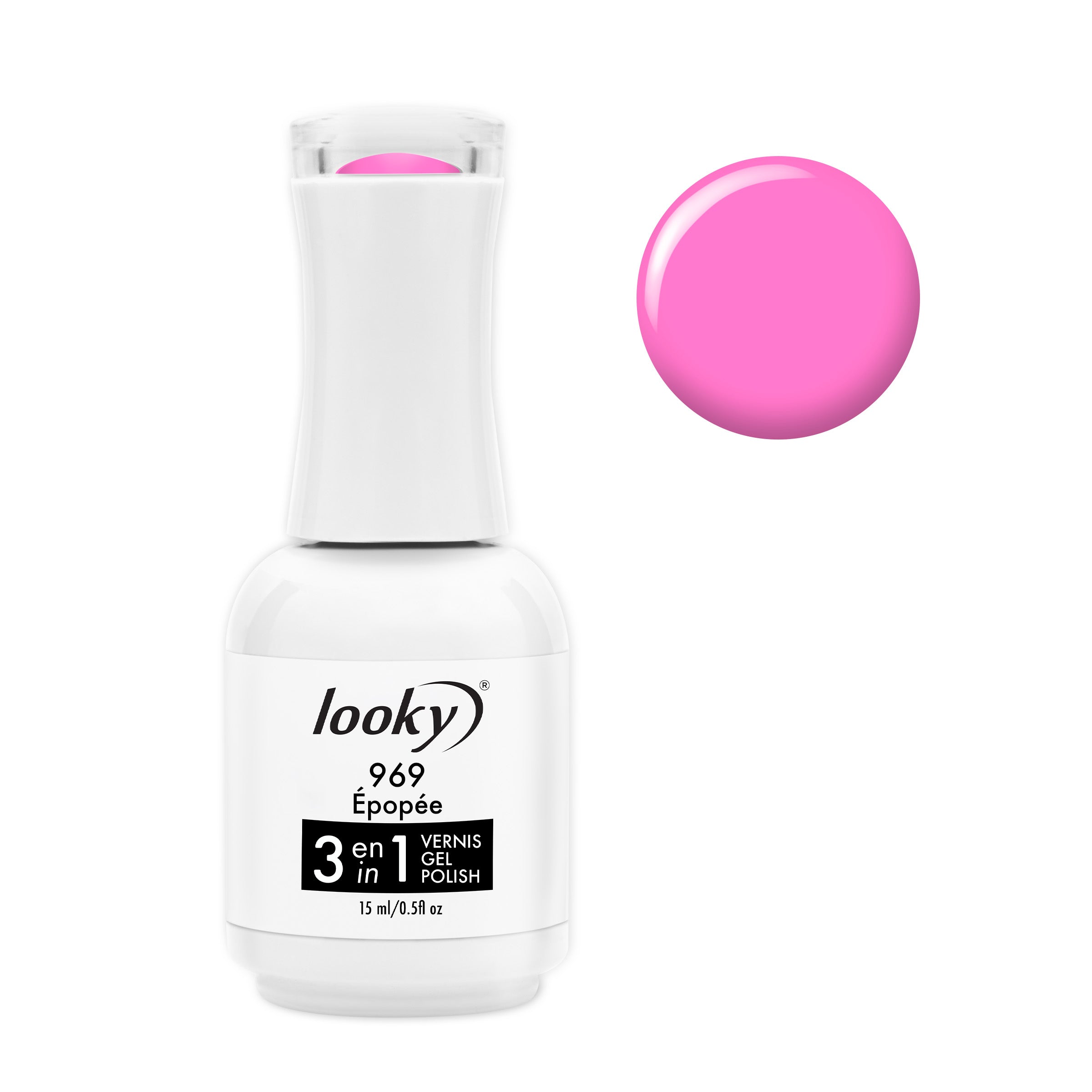Looky Gel Polish 3 in 1 #969 Épopée (Poésie Printanière Collection)