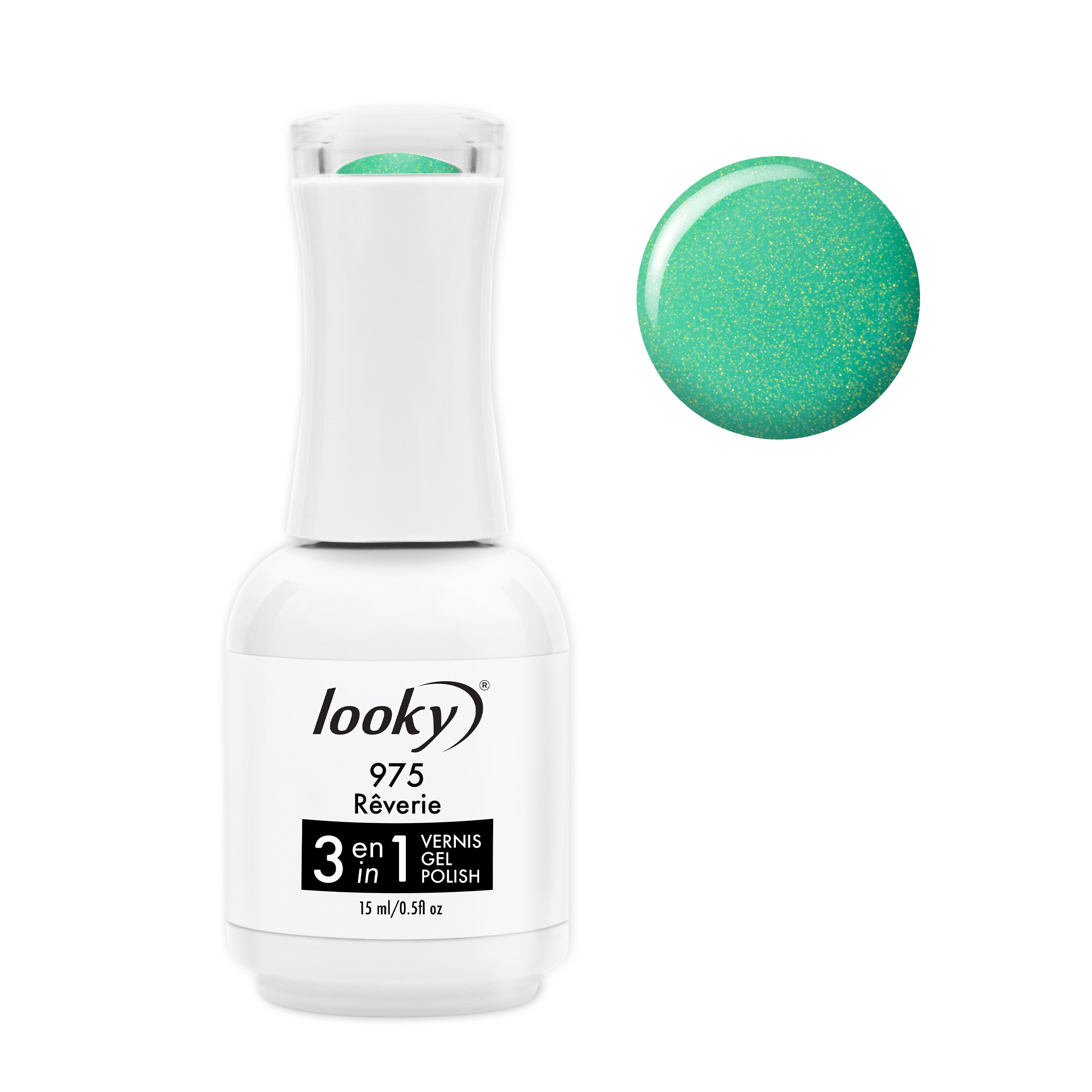 Looky Gel Polish 3 in 1 #975 Rêverie (Poésie Printanière Collection) 