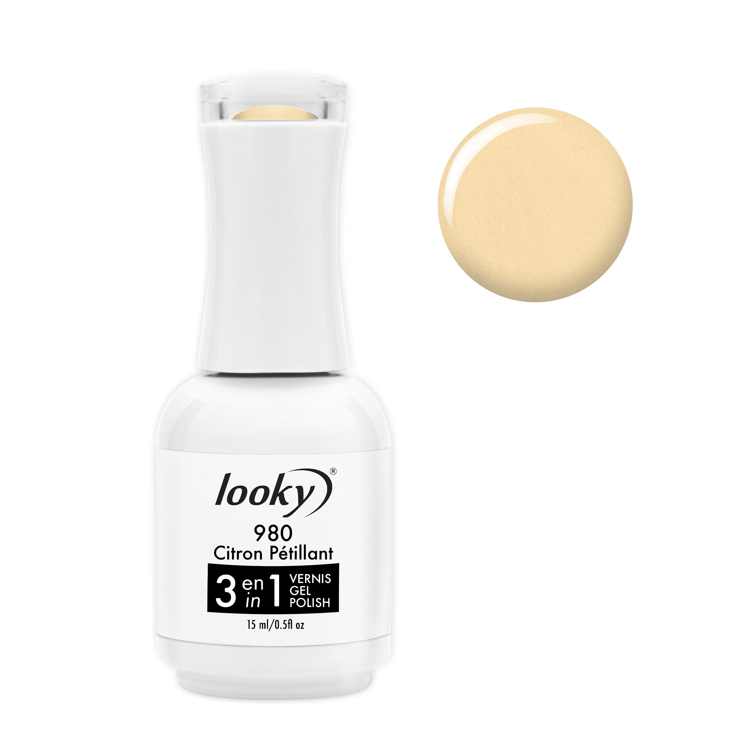Looky Vernis Gel 3 en 1 #980 Citron Pétillant (Collection Fête Foraine)