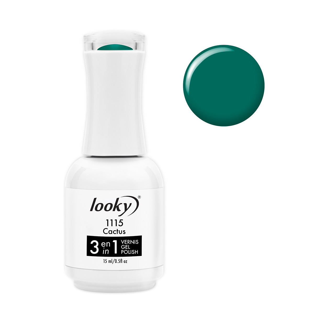 Looky 3 in 1 Gel Nailpolish#1115 Cactus (Brisa de Rio Collection)