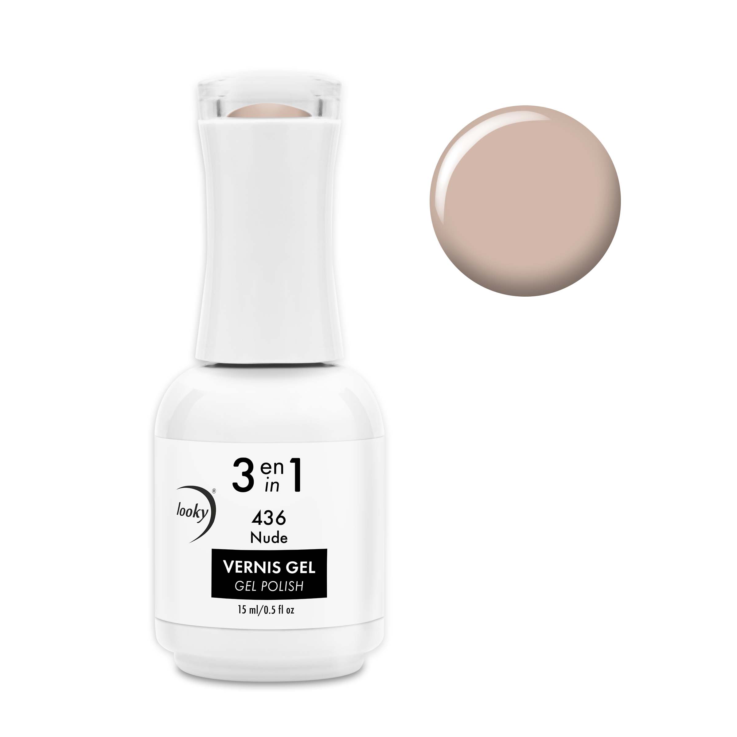 3 in 1 Gel Nail Polish #436 Nude (Sarah Couture Collection)