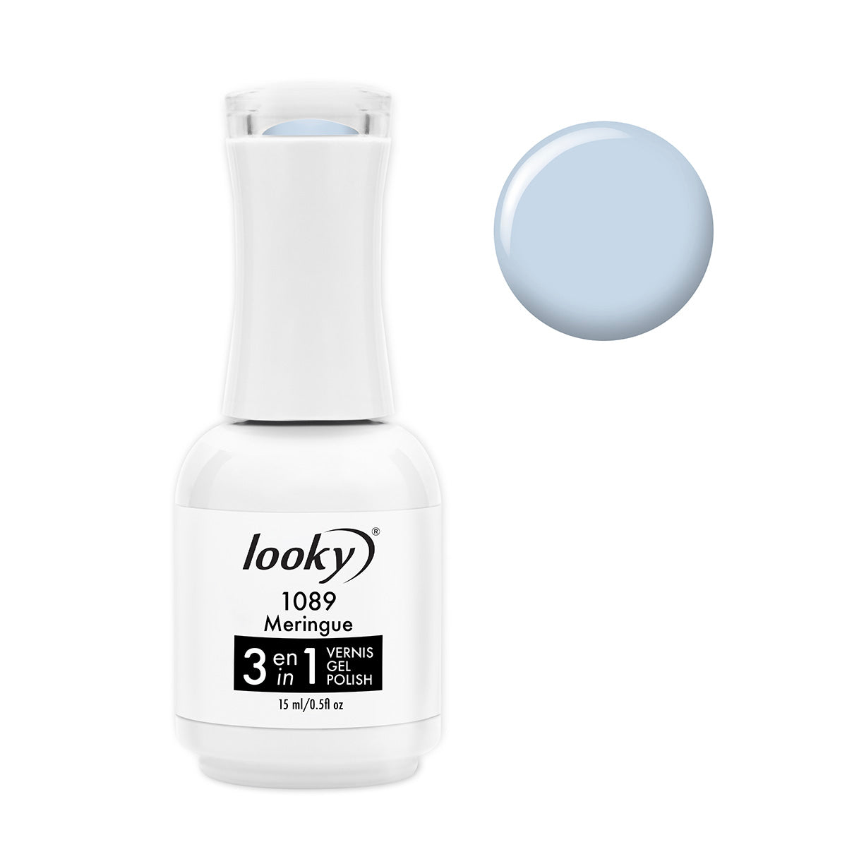 Looky Vernis Gel 3 en 1 #1089 Meringue (Collection Macaron)