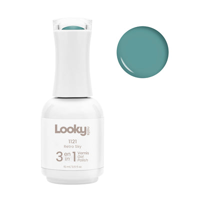 Looky Vernis Gel 3 en 1 #1121 Retro Sky (Collection Vintage Bloom)