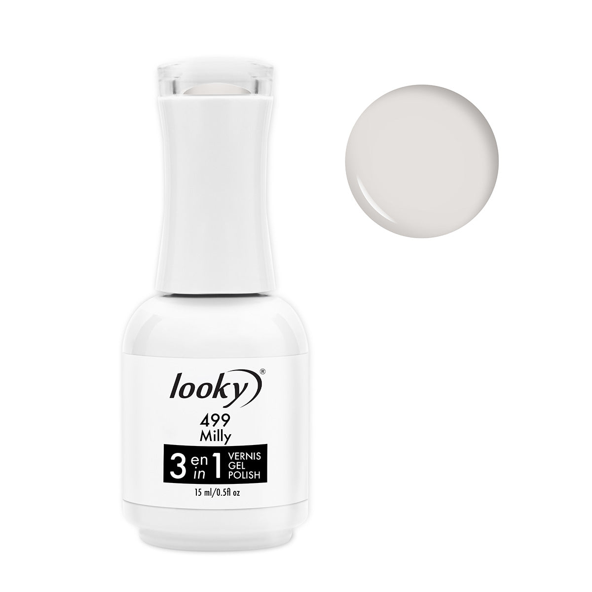 Looky Vernis Gel 3 en 1 #499 Milly (Collection Milky)