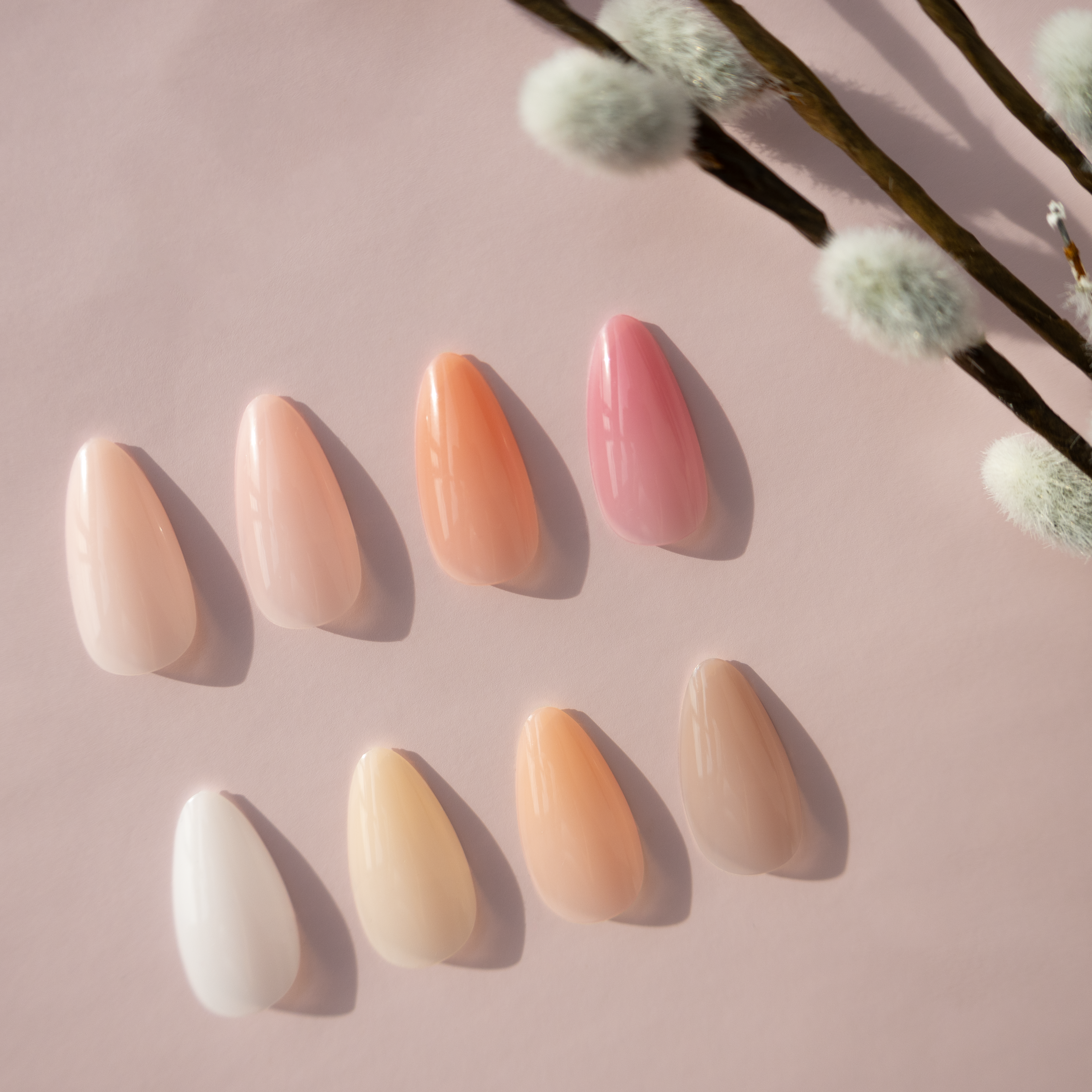 Looky Faux Ongles à Coller Colorés Beige