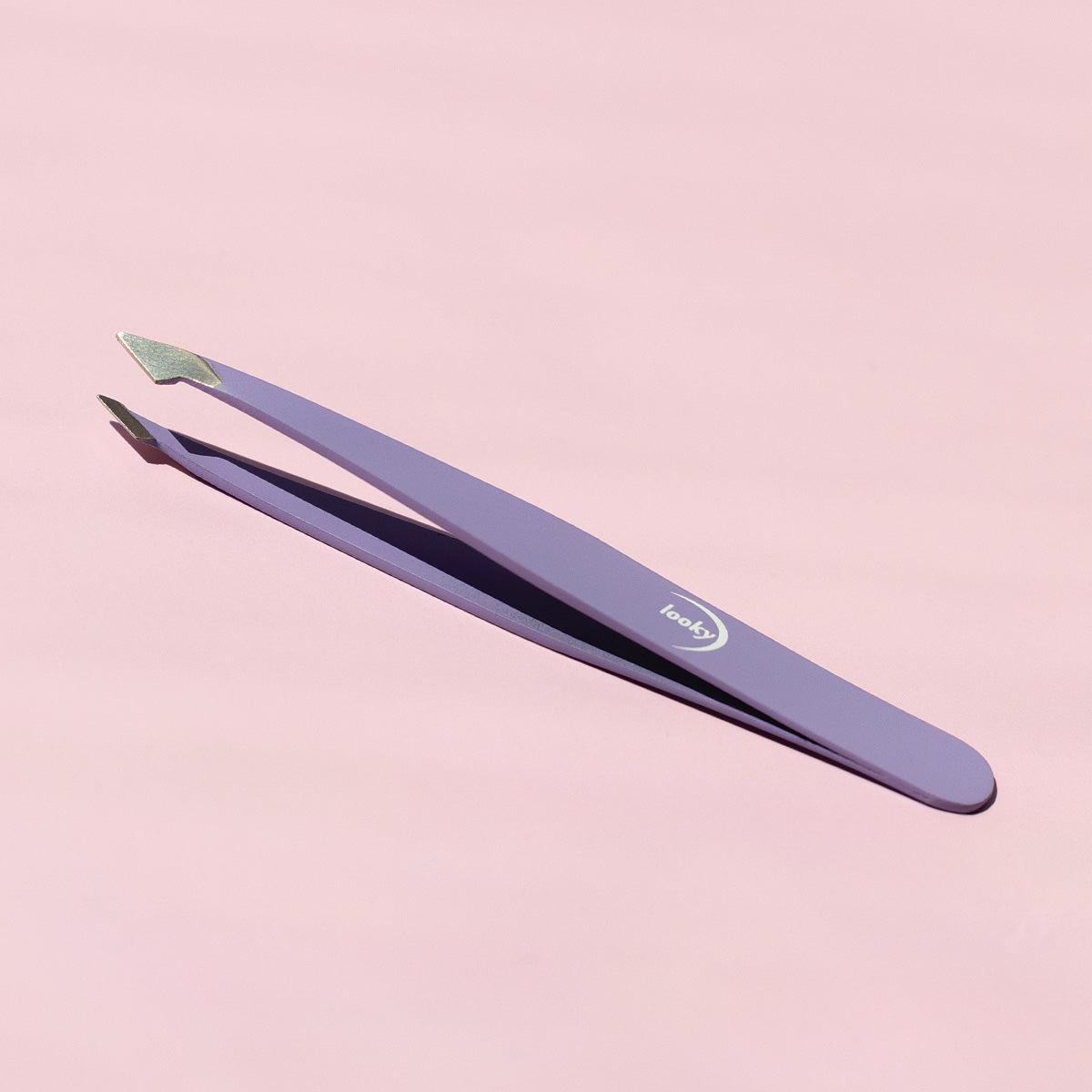 Purple Curved Tip Tweezers