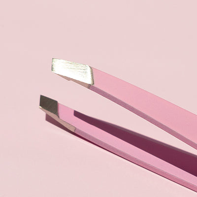 Pink Beveled Tweezers