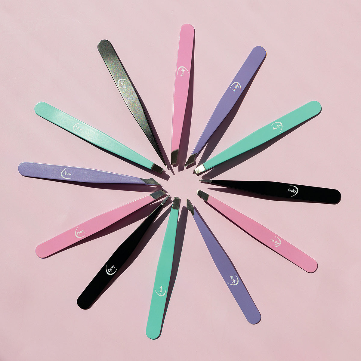 Purple Curved Tip Tweezers