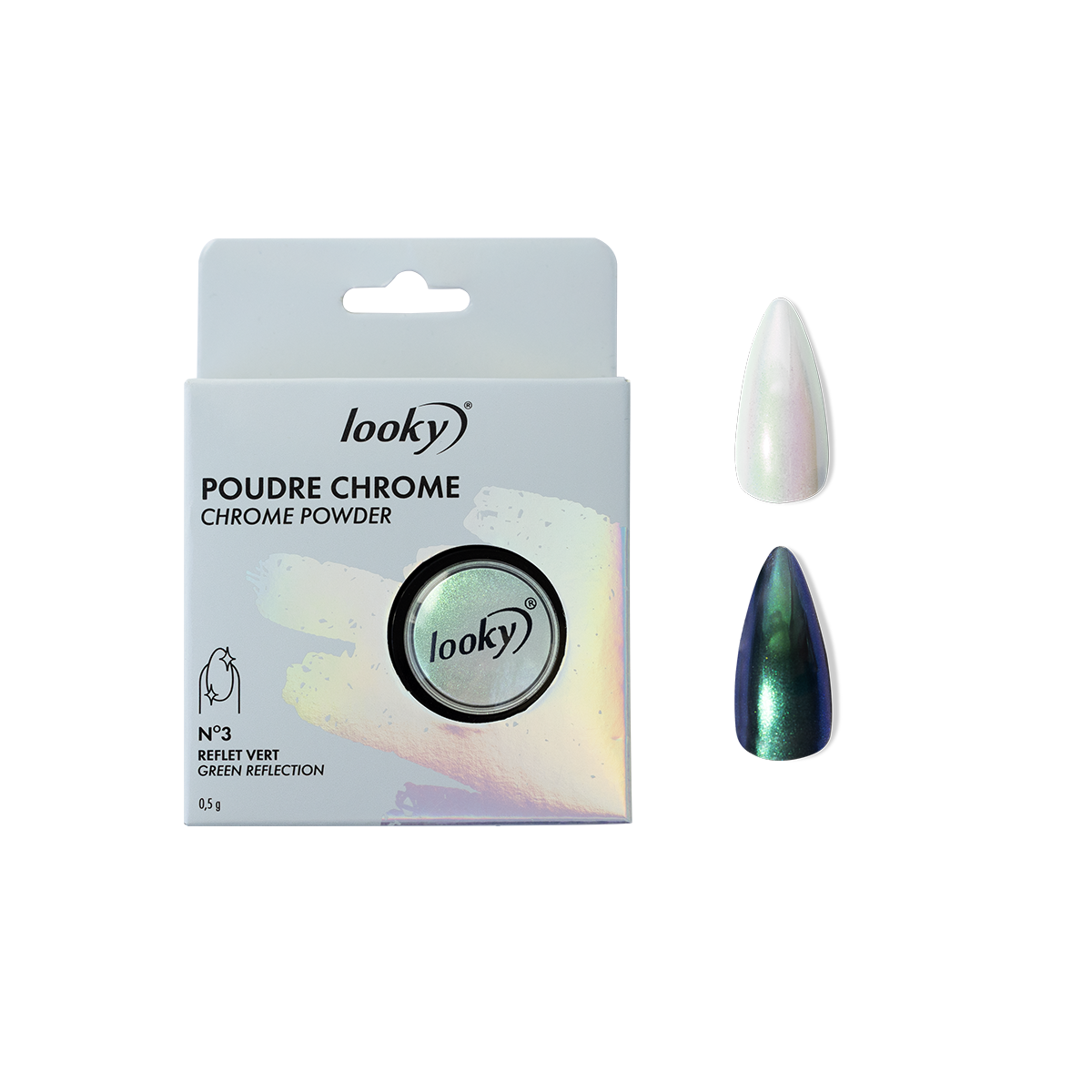 Looky Poudre Chrome #3 Reflet Vert